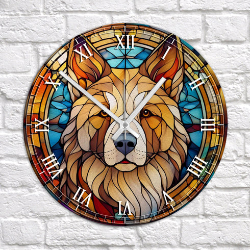 Akita Suncatcher Effect Clock